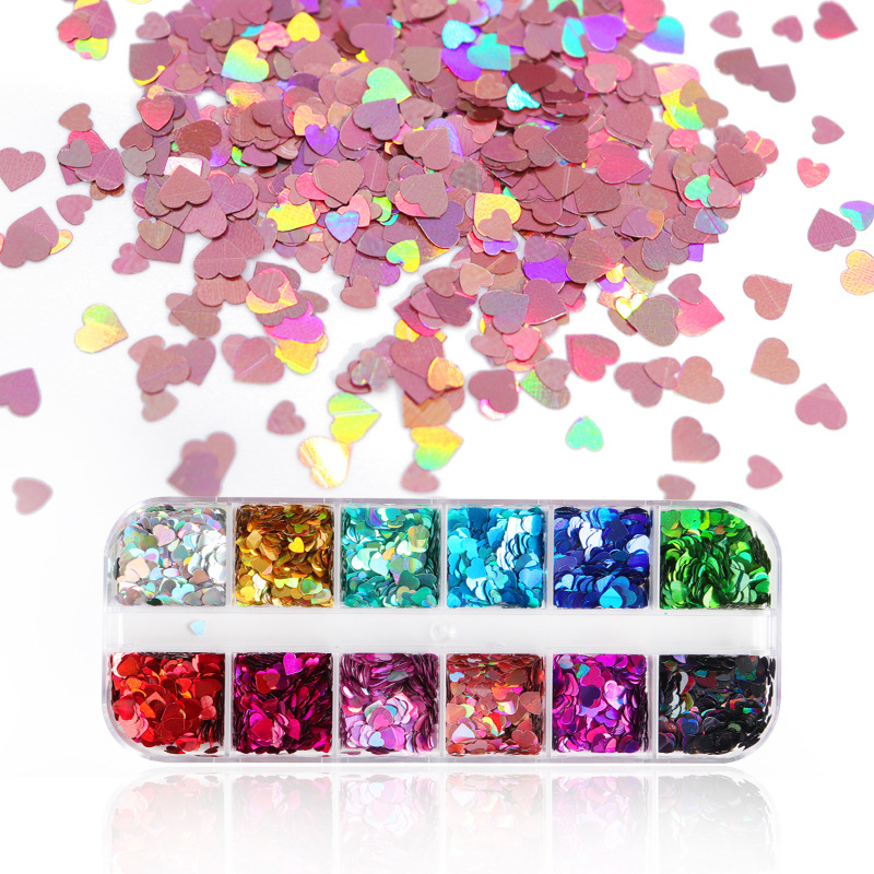 Mix Color Fluorescent Butterfl - Nail Art Glossy 评论和价格