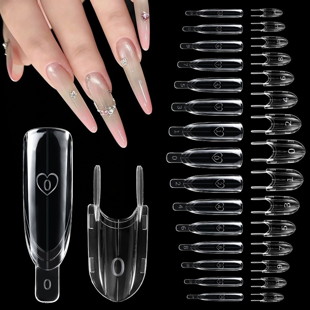 120pcs Rocket Shape Sandwich D - Nail Extension Form 评论和价格