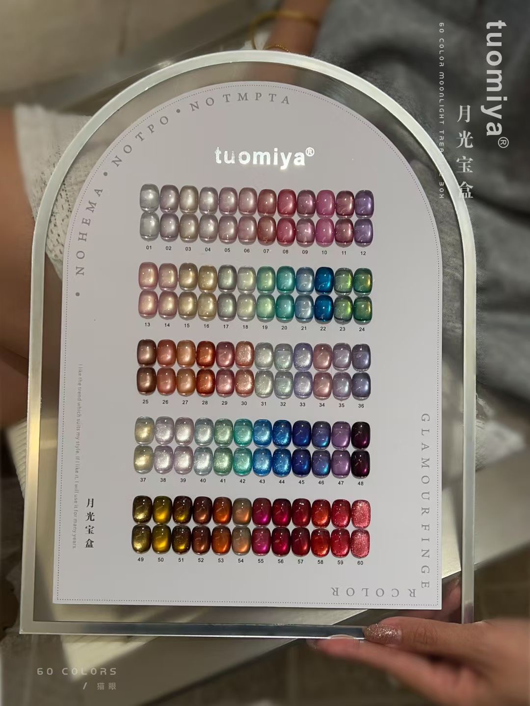 60-color Moonlight Cat Eye nai - Nail Gel Polish Set 评论和价格