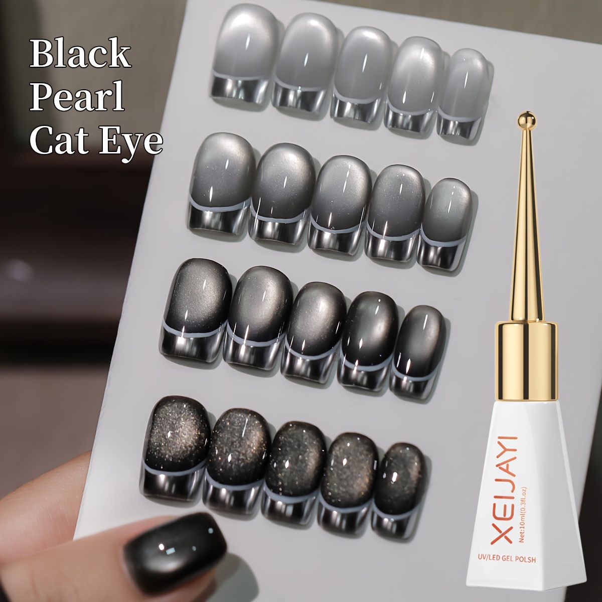 1/4pcs 10ml Popular Cat Eye Ma - Nail Art Chrome 评论和价格
