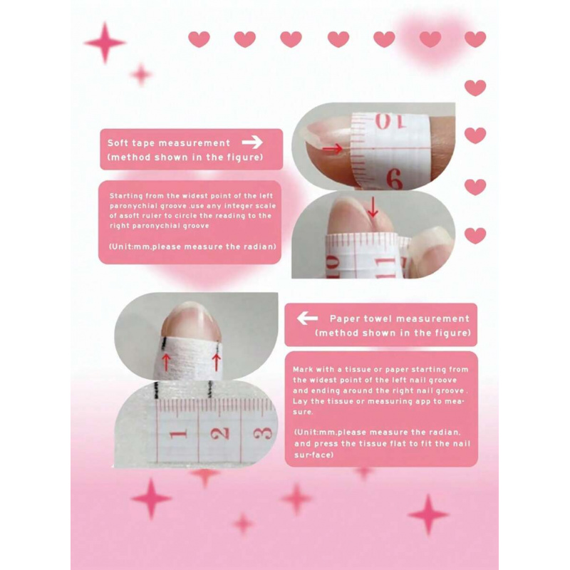 10pcs handmade pink press on n - Nail Art Pink Cat Eye 评论和价格