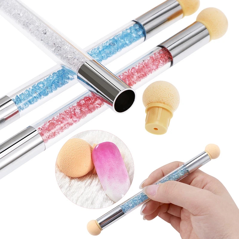 Round Sharp Head Sponge Heads  - Nail Art Glossy 评论和价格