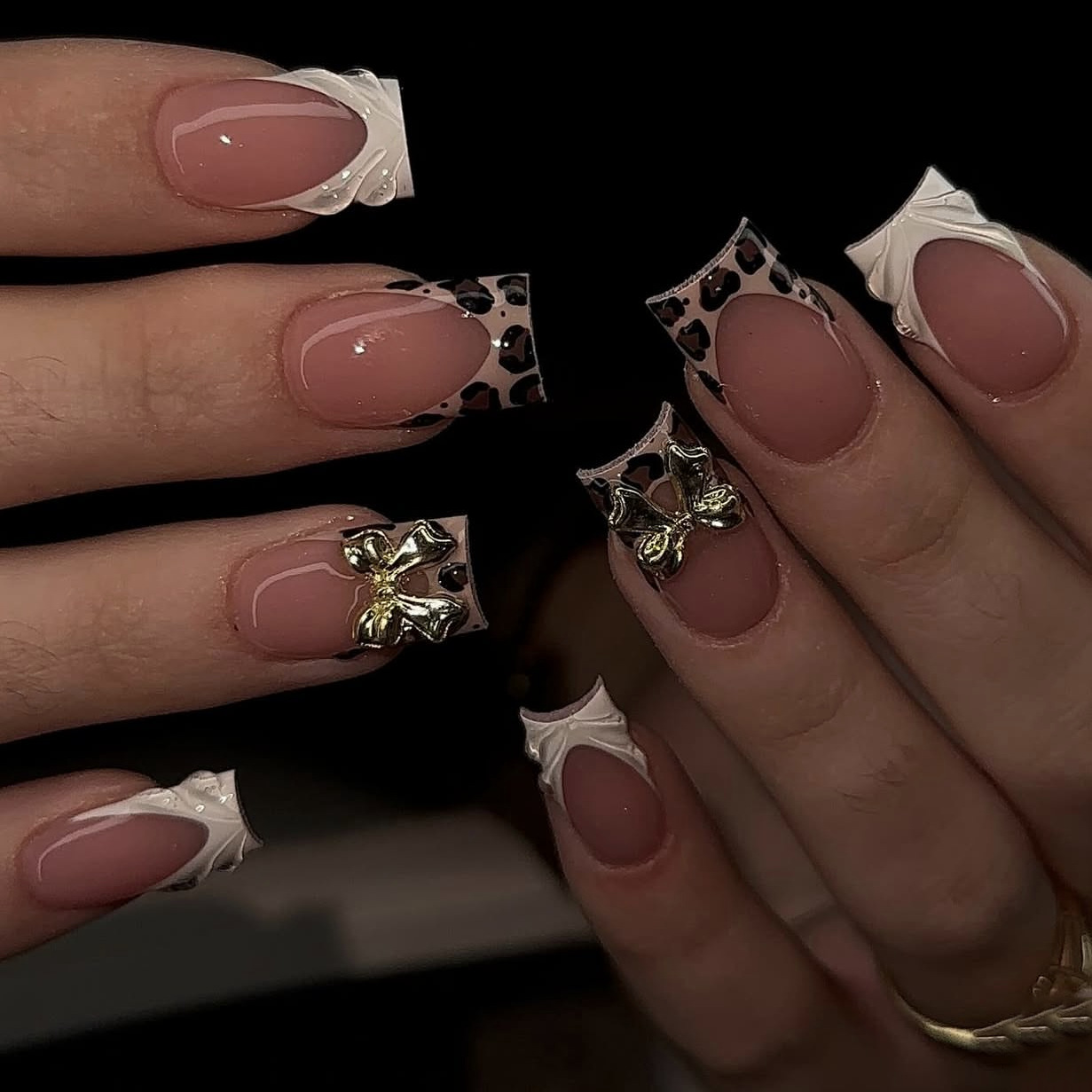 Short square fake nails for wo - Press On Nail Set 评论和价格