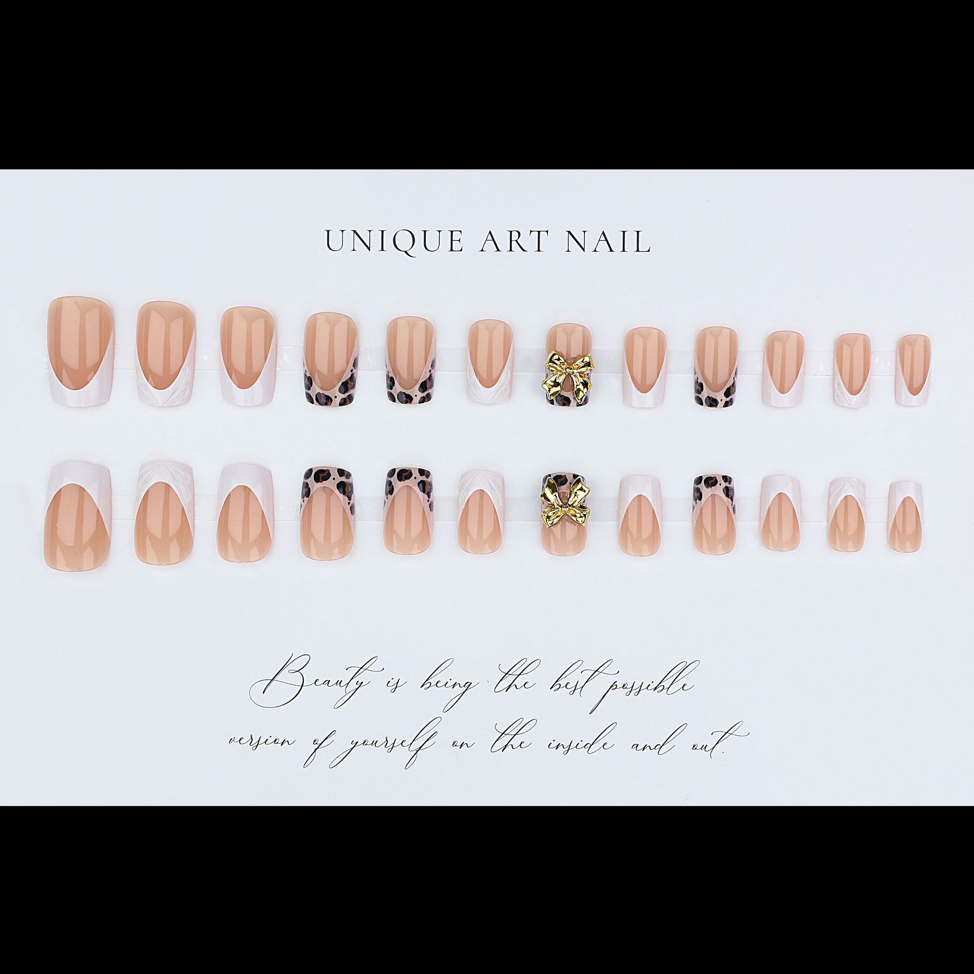 Short square fake nails for wo - Press On Nail Set 评论和价格
