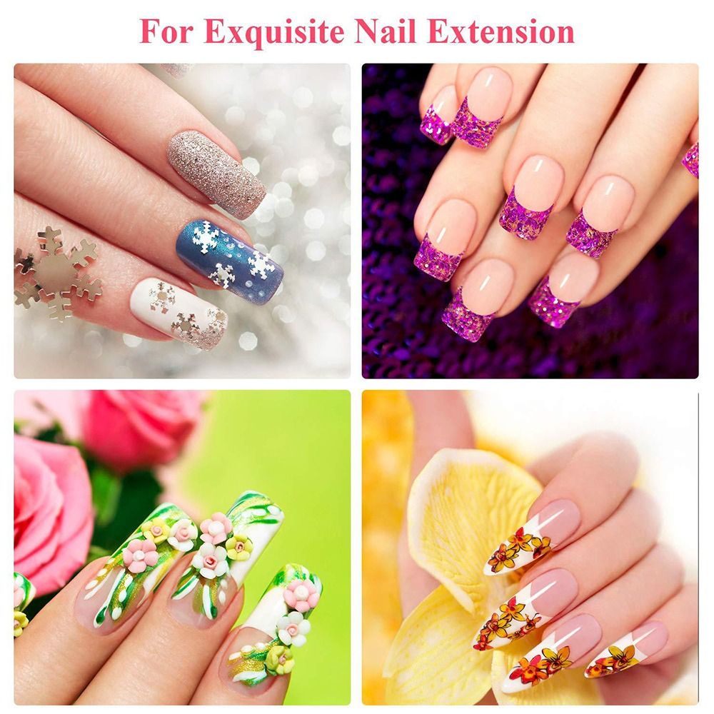 50Pcs Durable Non-woven Silk F - Nail Extension Form 评论和价格