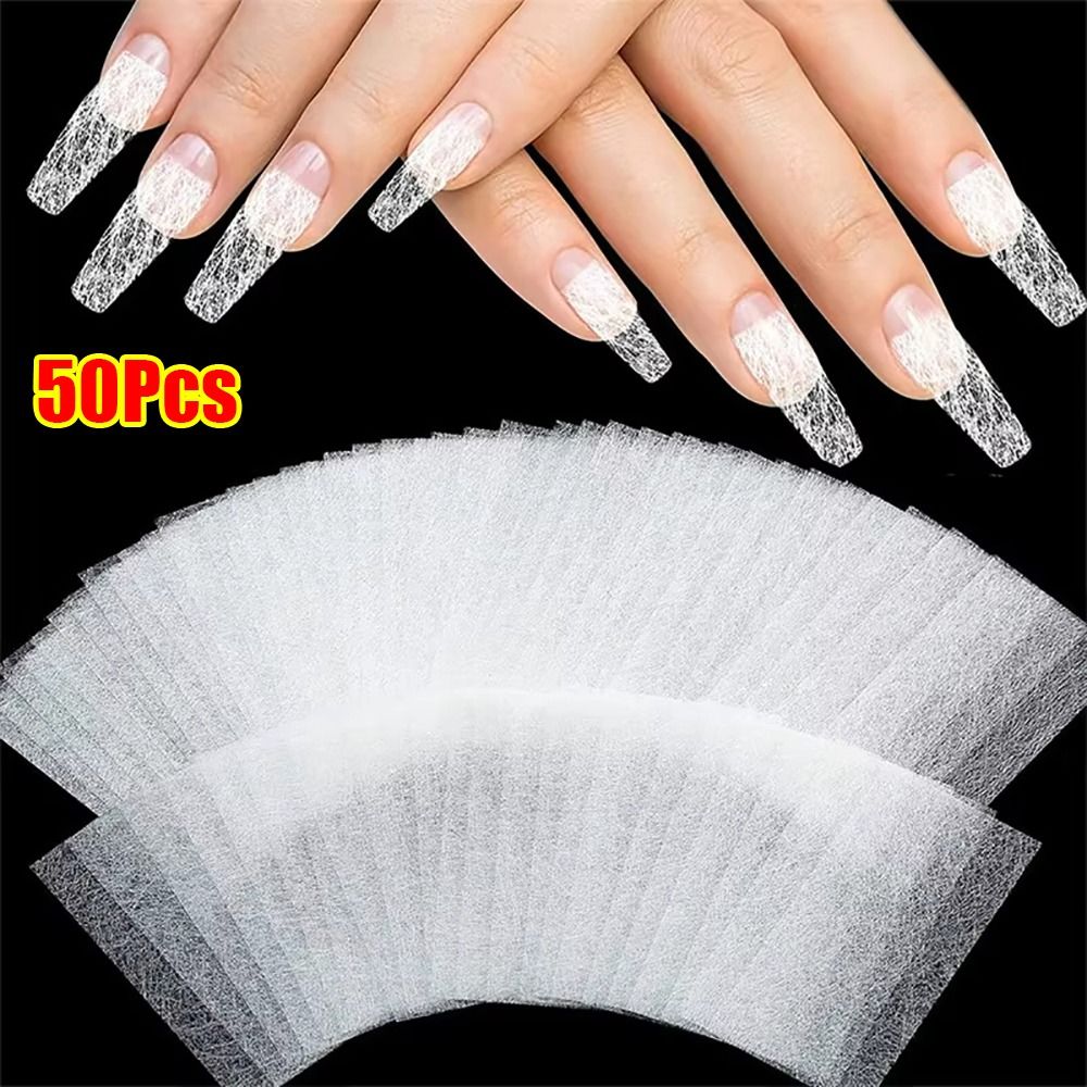 50Pcs Durable Non-woven Silk F - Nail Extension Form 评论和价格
