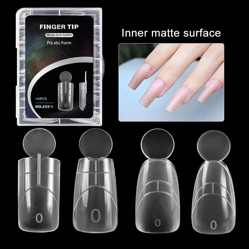 140PCS Matte Surface French Na - Nail Extension Form 评论和价格