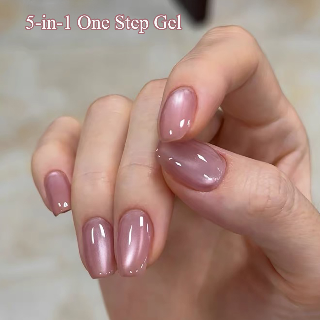 SHAKA 1pcs Summer Flash Hibisc - Nail Art Pink Cat Eye 评论和价格
