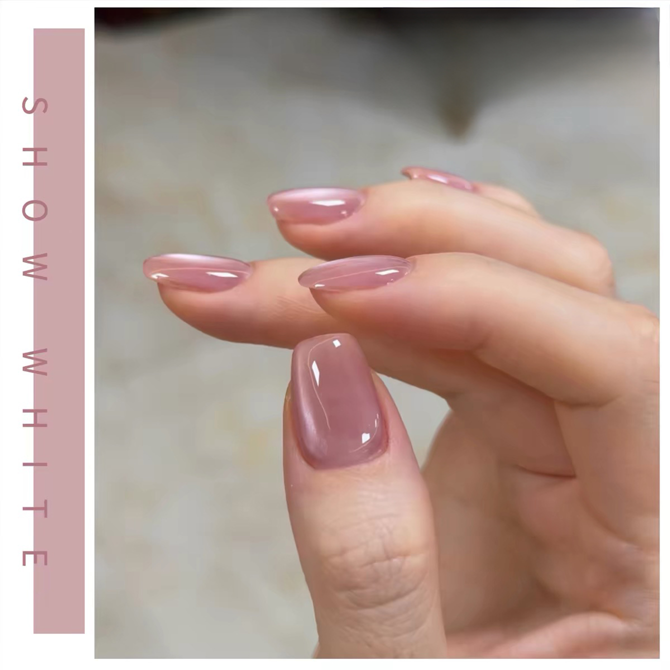 SHAKA 1pcs Summer Flash Hibisc - Nail Art Pink Cat Eye 评论和价格