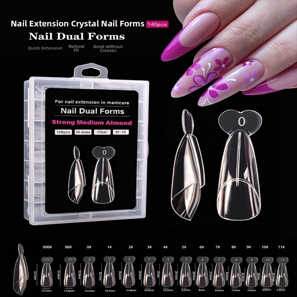 140PCS 14 Sizes French Nail Du - Nail Extension Form 评论和价格