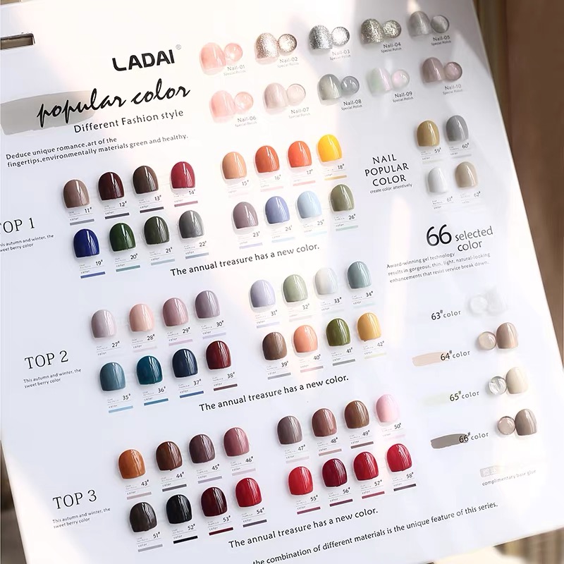 LADAI 66 Colors New Trend Whol - Nail Gel Polish Set 评论和价格