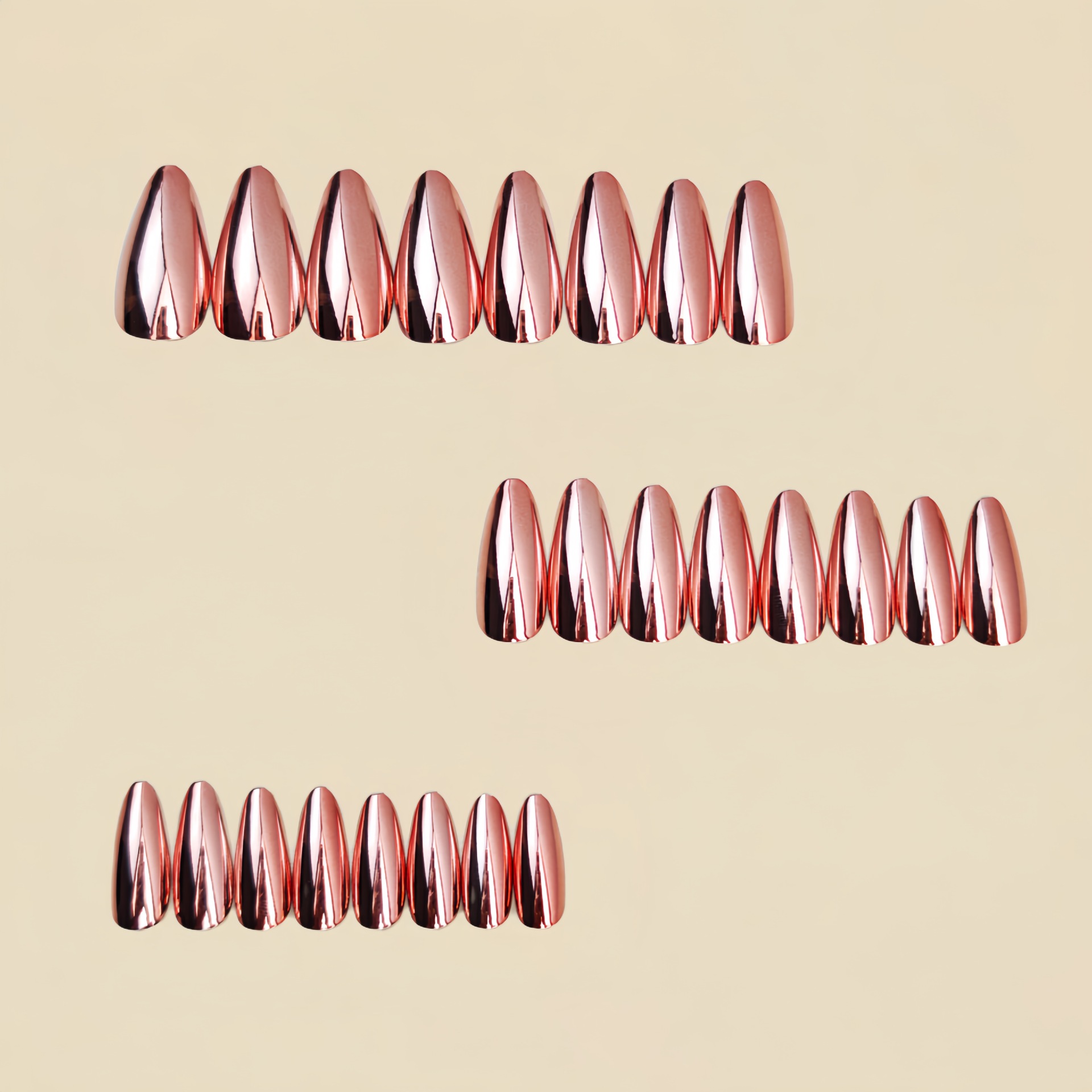 Medium fake nails for women  g - Nail Art Glossy 评论和价格