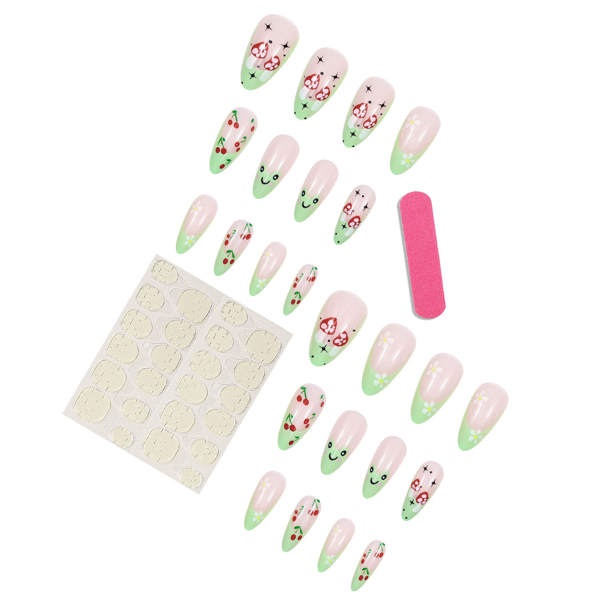 Lovely Cherry Press on Nails F - Press On Nail Set 评论和价格