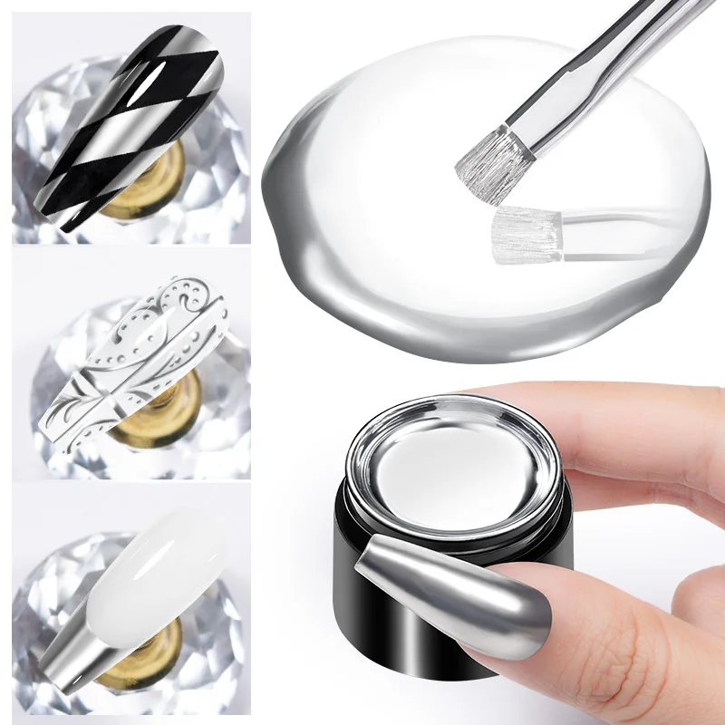 8ml Metallic Painting Gel Nail - Nail Art Chrome 评论和价格